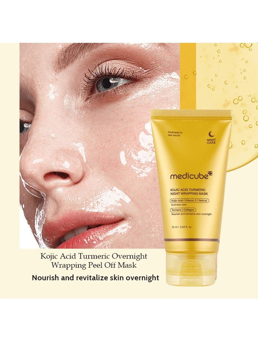 Medicube Kojic Acid Turmeric Night Wrapping Mask