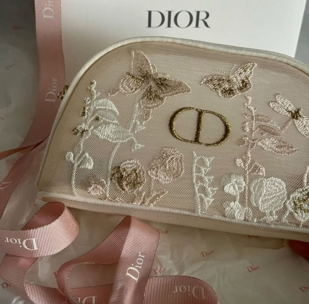 Dior Butterfly Makeup Mesh Pouch