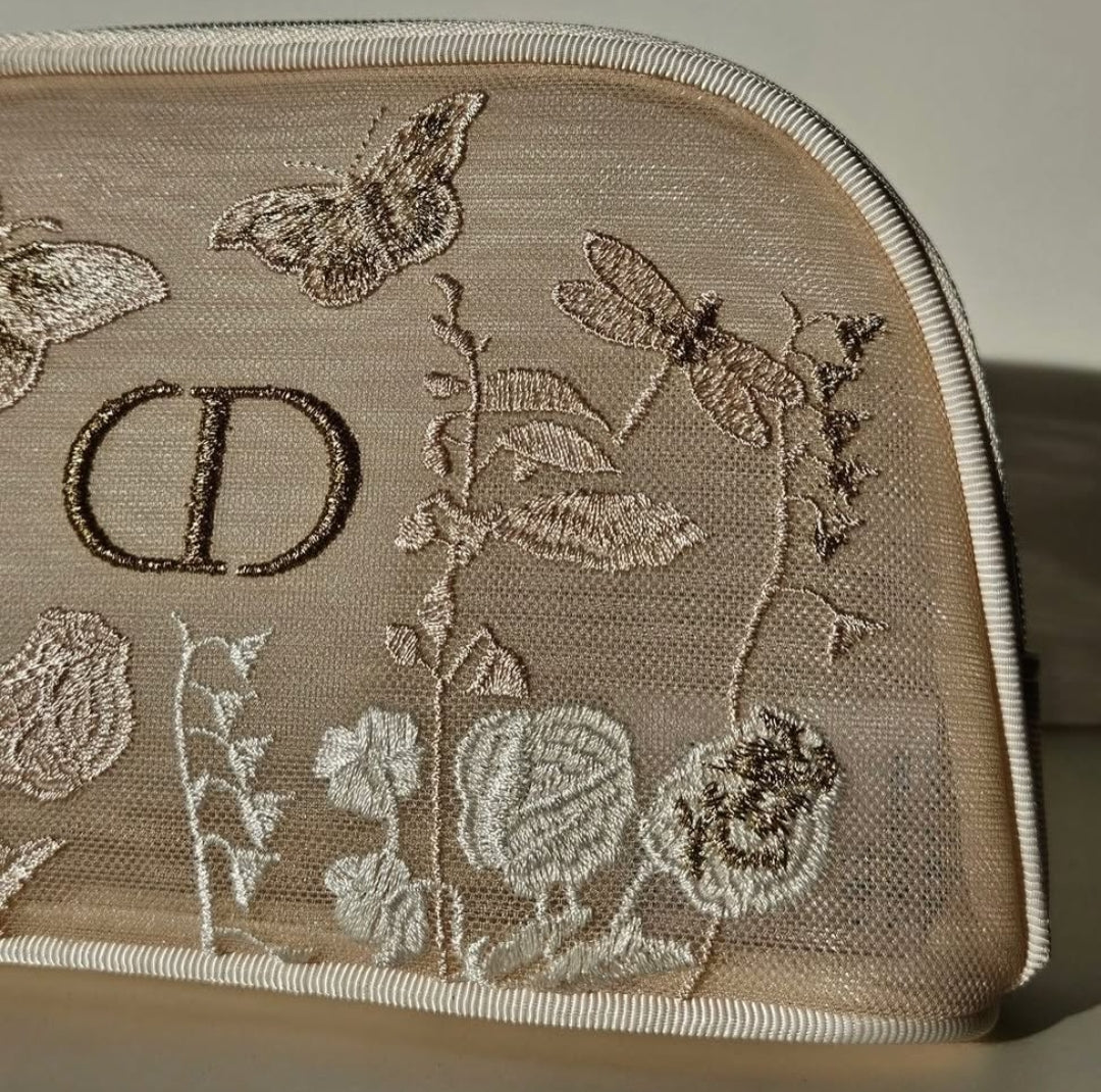 Dior Butterfly Makeup Mesh Pouch