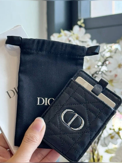 Dior Cannage Phone Card Holder Mirror