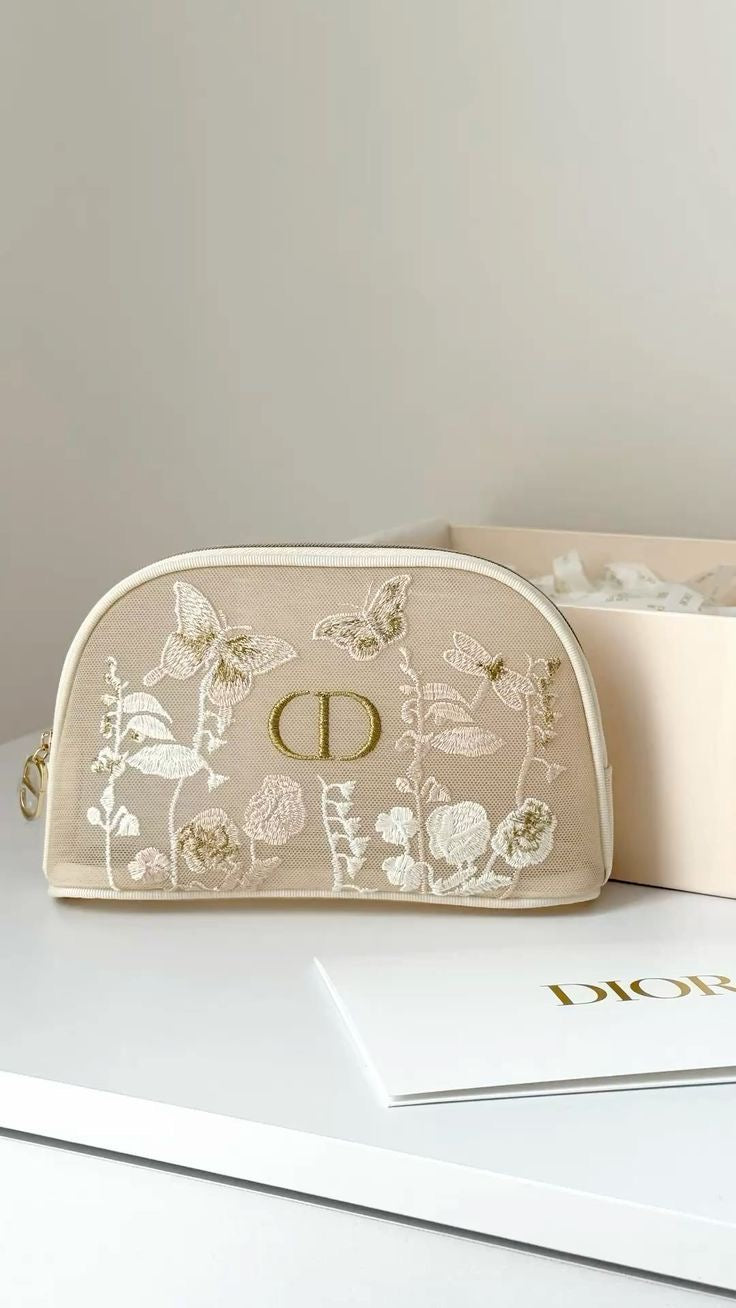 Dior Butterfly Makeup Mesh Pouch