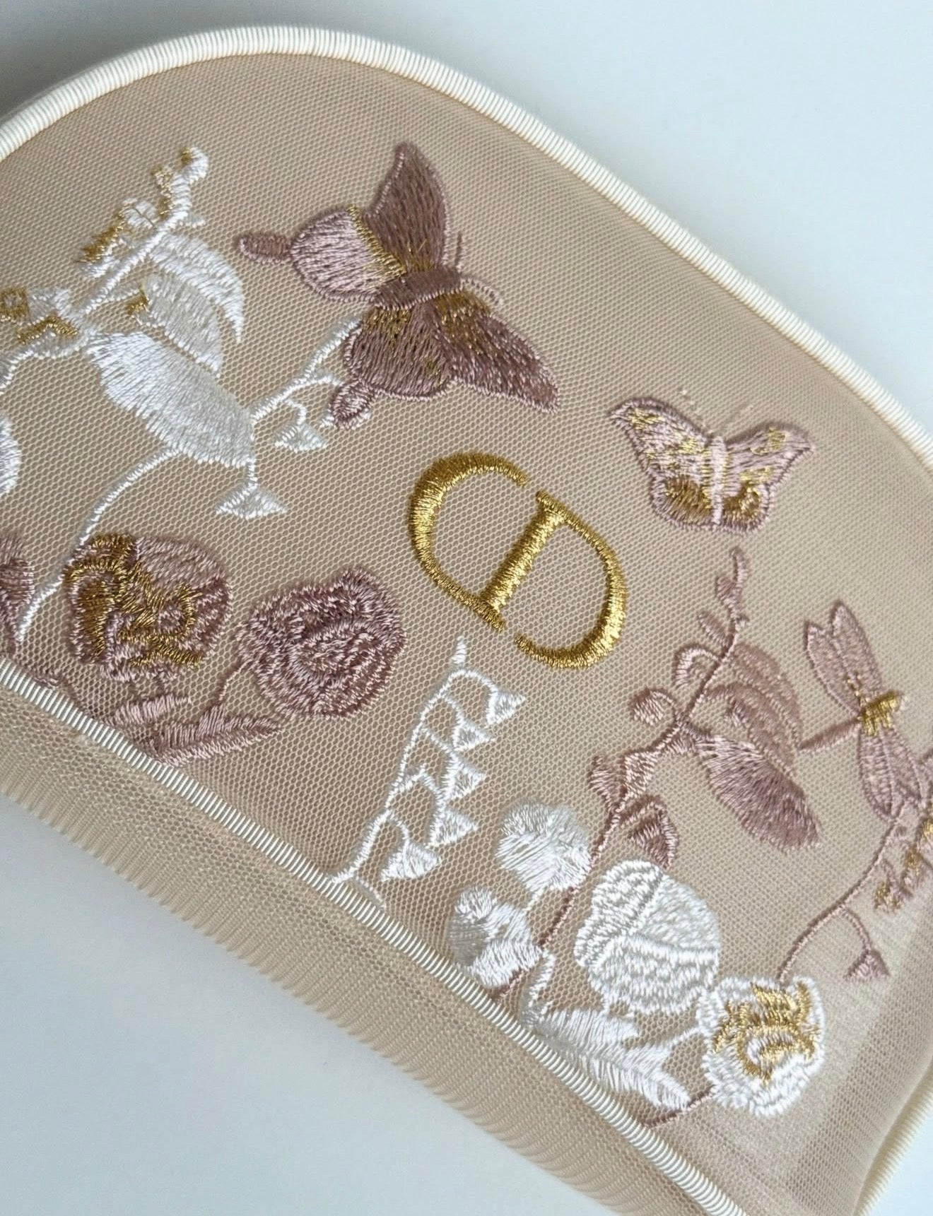 Dior Butterfly Makeup Mesh Pouch