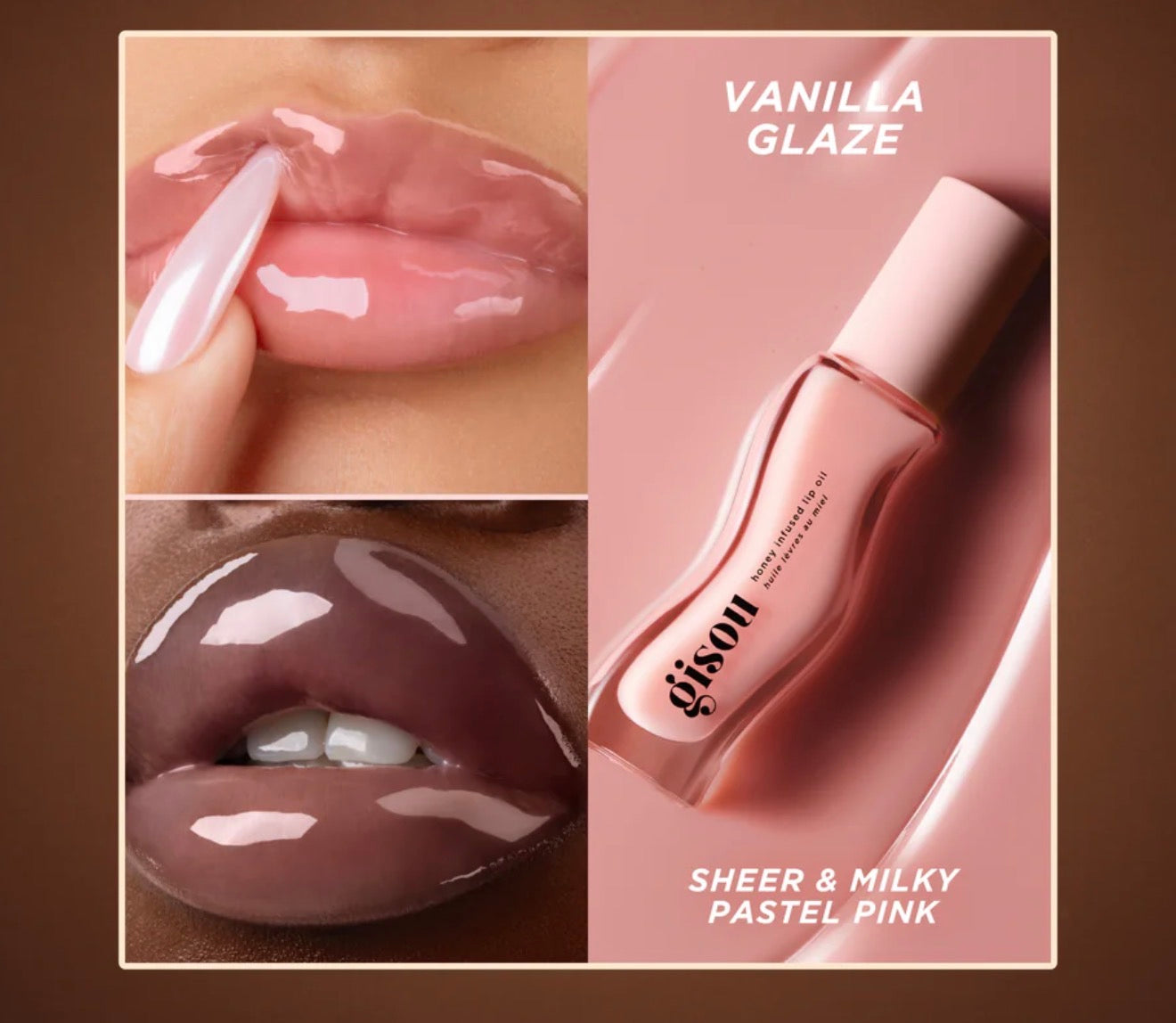 Gisou Glazed Lip Trio Set 🍯✨
