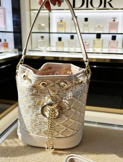Dior Woven Gift Bucket Bag Limited Edition