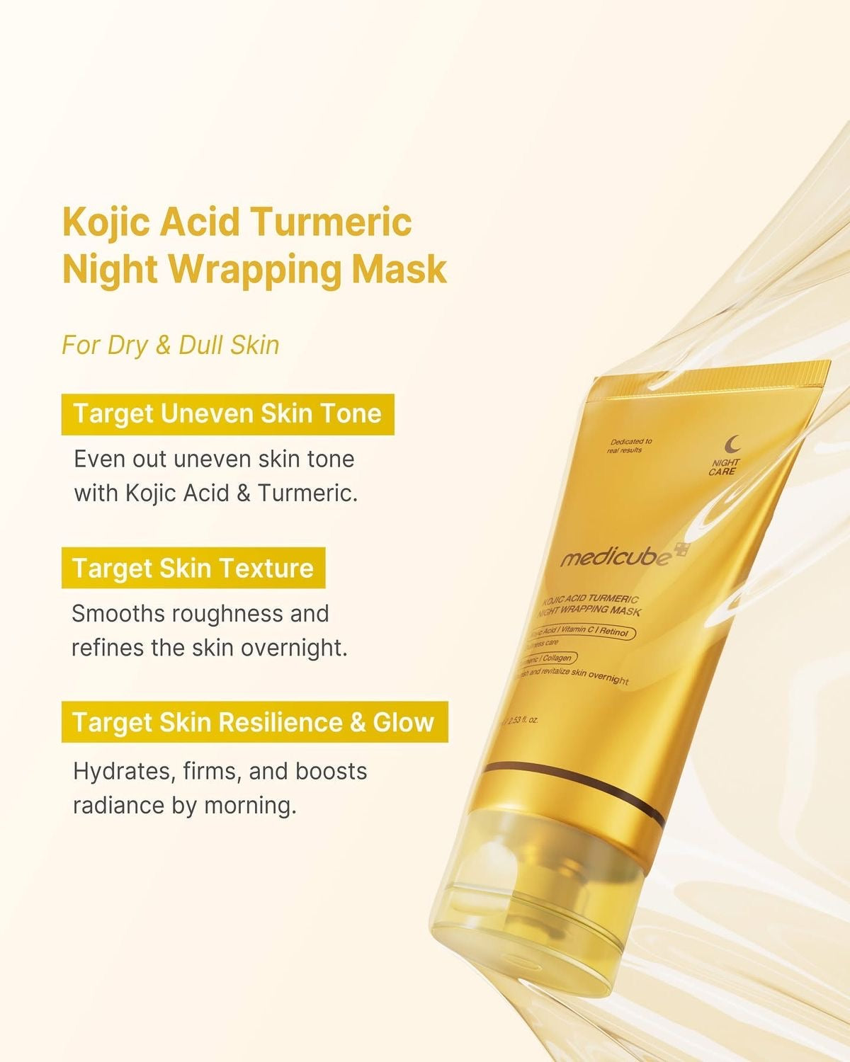 Medicube Kojic Acid Turmeric Night Wrapping Mask