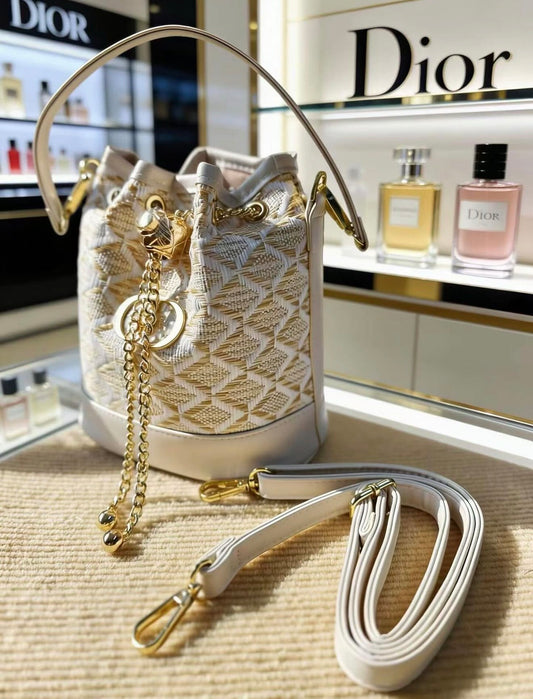 Dior Woven Gift Bucket Bag Limited Edition