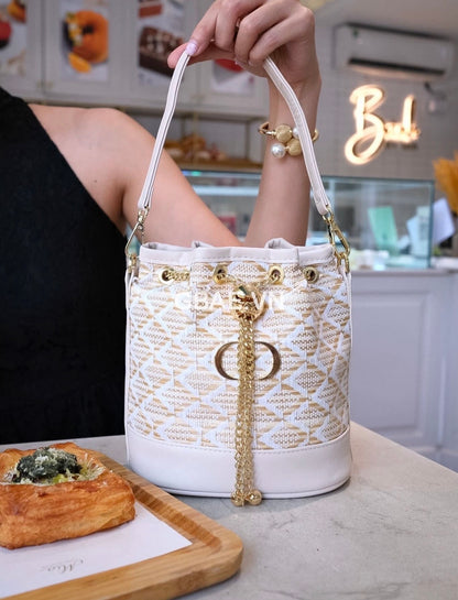 Dior Woven Gift Bucket Bag Limited Edition