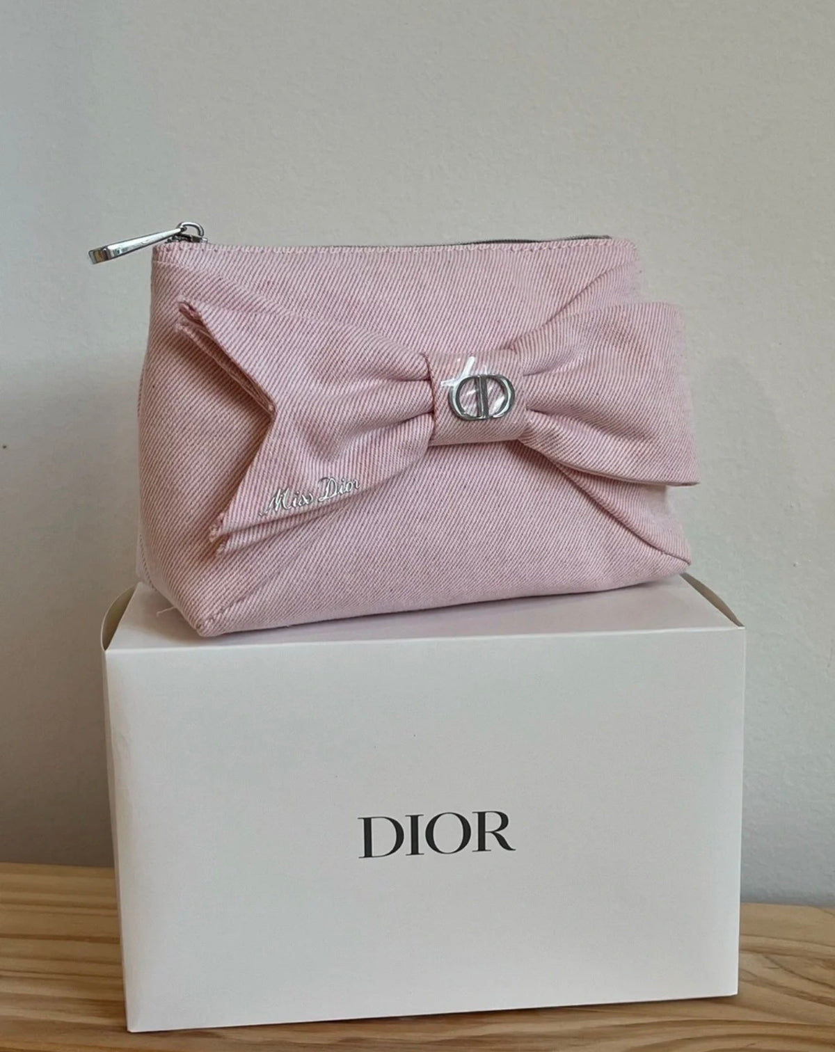 Miss Dior Pink Bow Pouch