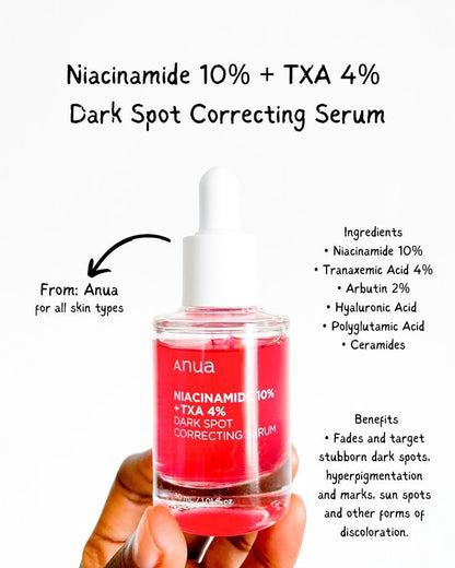 Anua Niacinamide 10% + TXA 4% Dark Spot Correcting Serum 30ml